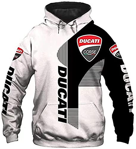 Alta gama personalizar Du-c.ati 3D logo impresión digital suéter camisas moda deportes sudaderas otoño invierno manga larga sudadera con capucha para hombres mujeres S a 5XL ropa ropa