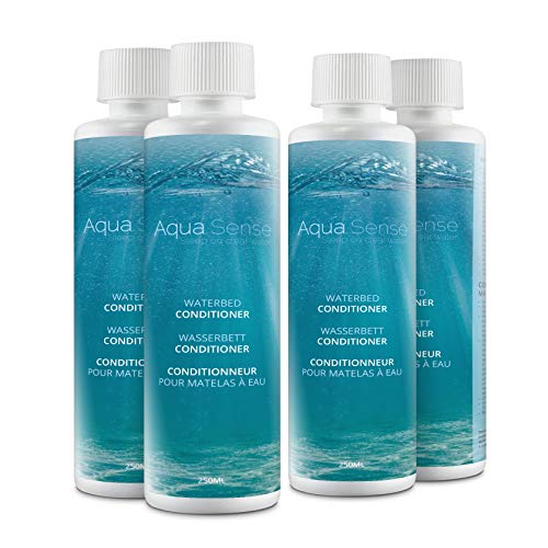 Aqua Sense Acondicionador para camas de agua (4 unidades de 250 ml) adecuado para todas las camas de agua