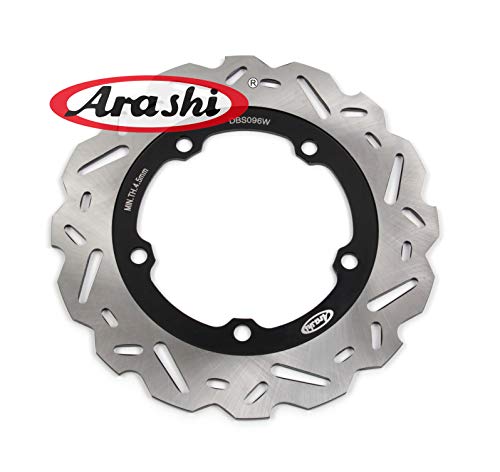 Arashi Rotor de disco de freno trasero para Honda CTX700N DCT ABS 2014-2016 / INTEGRA 700 NC700S ABS 2012 2013 Accesorios para motocicletas CTX 700 CTX700 N 700N Plata 12 13 14 15