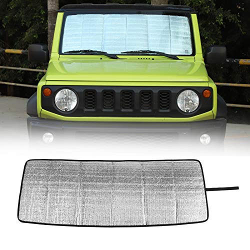 Areyourshop Parasol para parabrisas delantero y protector de calor para SU-Zu-ki Jimny 2019-2020