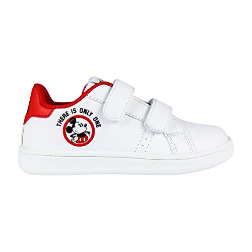 Artesania Cerda Deportiva Clásica Mickey, Zapatillas Niño, Blanco (Blanco C01), 27