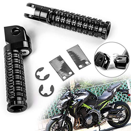 Artudatech Reposapies Moto Delantero, Metal CNC Estribo Moto Reposapiés Moto Clavija Motocicleta Foot Rest para KA-WA-SA-KI NINJA 250 R 300 400 R 650 1000