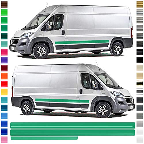 AutoDress® – Juego de pegatinas para Fiat Ducato en el color deseado (distancia entre ejes L1)