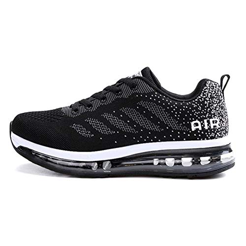 Axcone Zapatillas Hombres Mujer Deporte Running Zapatos para Correr Gimnasio Sneakers Deportivas Padel Transpirables Casual 37EU