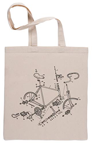 Bicicleta Adicto Bolsa De Compras Shopping Bag Beige