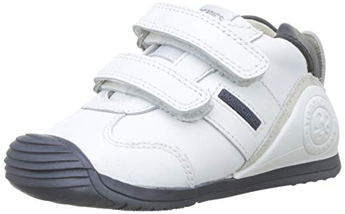 Biomecanics 151157, Zapatos de primeros pasos Unisex Bebés, Blanco (Blanco/Azul/Sauvage), 24 EU