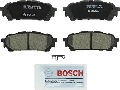 Bosch BC1004 QuietCast Premium Juego de pastillas de freno de disco de cerámica para Saab: 2005-2006 9-2X; Subaru: 2004-2008 Forester, 2003-2007 Impreza; Trasera