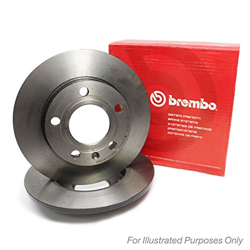 Brembo 08.9602.10 Disco de freno trasero, juego de 2