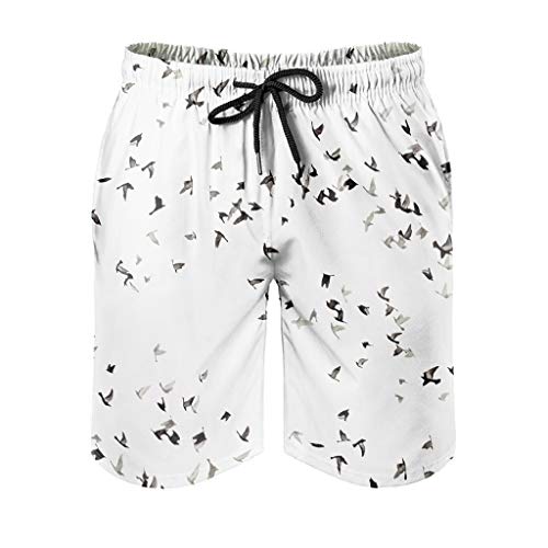 BTJC88 Little Bird - Bañador para hombre, corte clásico blanco L