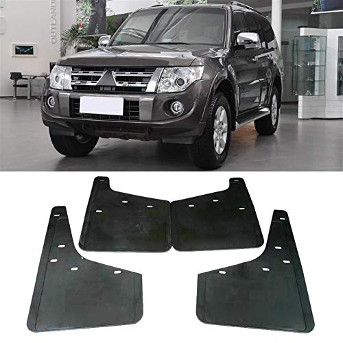 BYOLPMKK Mud Flaps 4pcs Coches Auto Set Guardabarros Guardabarros Delantero y Mudflaps for Trasera Mitsubishi Pajero Montero 2007-2016 Defensa