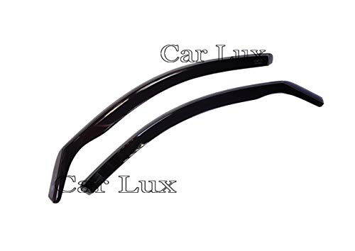 Car Lux AR02368 - Derivabrisas Deflectores de Aire Cortavientos de Viento Delanteros para el A3 8P Sportback Desde 2003-