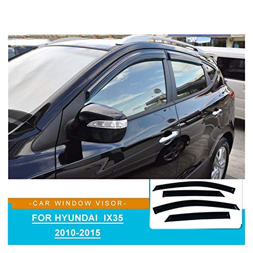 CGDD Deflectores de Viento para Hyundai IX35 2010 2011 2012 2013 2014 2015 2015 Ventanas Laterales Deflectores Sun Rain Flick Deflector Ventana Accesorios De Visera Visera Lateral