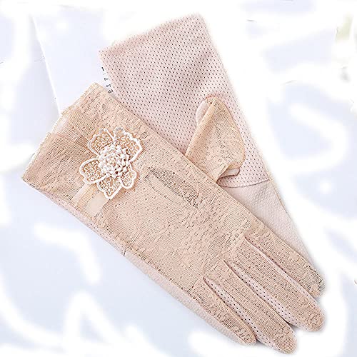 Charm4you Guantes sin Dedos Encaje,Verano nuevos Guantes de Boda de Moda de Encaje-Guante 013_Code,Guantes de protección UV de Verano para el