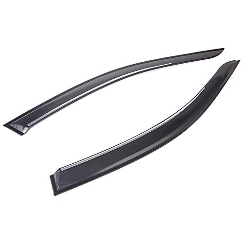 ClimAir 3825 Dark Deflectores de aire Negro compatible con Seat Leon 5F 5 puertas/ST 2012