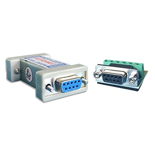 Convertidor adaptador RS-232 a RS-485, COOSO RS-232 hembra a RS-485/RS-422 485/422 hembra (pasivo))