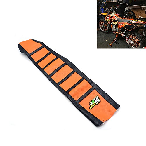 Cubierta de Asiento Suave del agarrador para KTM 125 144 150 250 350 450 SX SXF XC XCF XCW 2016 Naranja/Negro