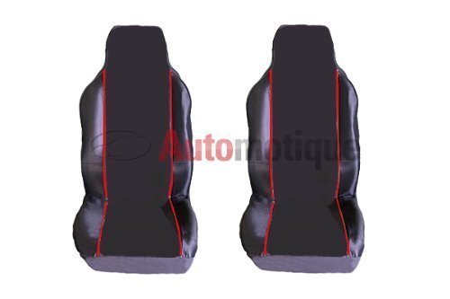 DAF XF Camión 2 Piezas Premium Negro Fundas de Asiento Rojo Tubería 1-1