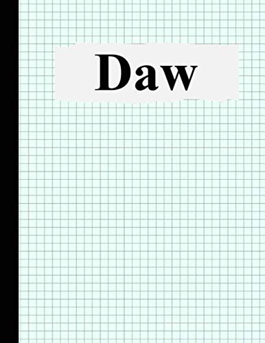 Daw: composition notebook graph paper, Personalized Daw graph paper sketchbook, 8.5×11, 120 Pages