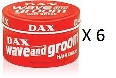 Dax wax Red Wave & Groom 99g, 6 (SIX) pack by DAX