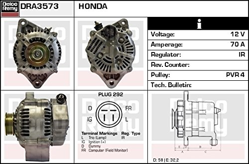 Delco Remy dra3573 Alternador