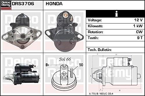 Delco Remy drs3706 Motor de arranque