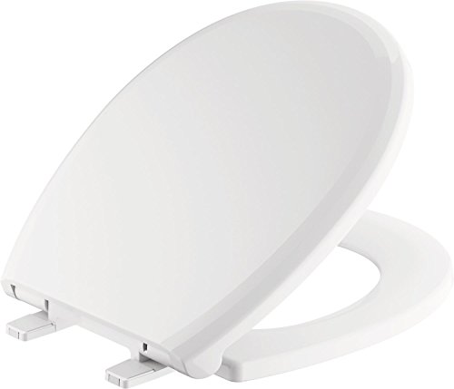 Delta Faucet 801902-WH Sanborne Round Front Slow-Close Toilet Seat, White by DELTA FAUCET