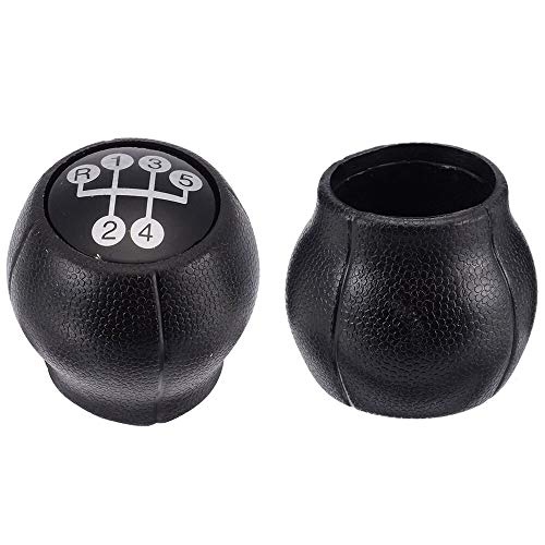 DER Bola de la Cabeza de la Perilla de Cambio 5 Coche de la Velocidad del Cambio de Engranaje Perilla for Opel Corsa C 2000 2005 Combo C 2001 2011 2003 2010 MERIVA (Color : Black)