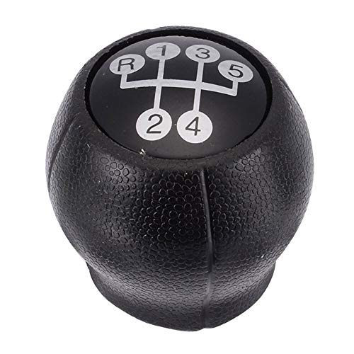 DER Bola de la Cabeza de la Perilla de Cambio 5 Coche de la Velocidad del Cambio de Engranaje Perilla for Opel Corsa C 2000 a 2005 Combo C 2001-2011 MERIVA A 2003 2010 Car Styling (Color : Black)