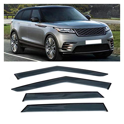 Derivabrisas para Land Rover 2017-2019 Ventana Lluvia Visora ​​Sun Guard Shade Shade Fits Cubiertos Toldos Logros Cortavientos ventanilla Coche