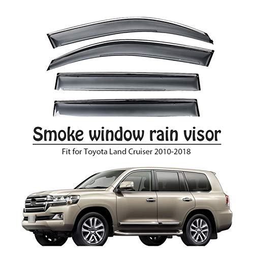 Derivabrisas para Toyota para Land Cruiser 2010-2018 Visores Laterales Visores De Viento Deflectores Ventana Visora ​​de Lluvia Cortavientos ventanilla Coche