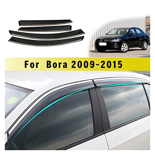 Derivabrisas para Volkswagen para Bora Sedan 2009-2015 Auto Sun Visor Vellera Visor Lluvia Shade For Coche Ventana Visera De Plástico Hxjh Deflectores Aire