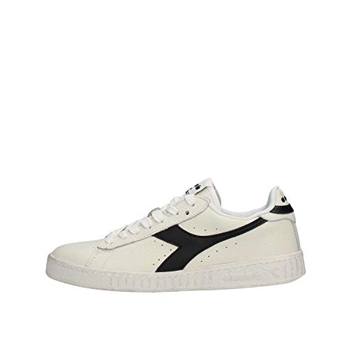 Diadora Game L Low Waxed, Zapatillas de Gimnasia Unisex Adulto, Blanco (White/Black C0351), 43 EU