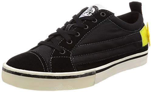 DIESEL D-Velows Low Patch Zapatillas Moda Hombres Negro - 41 - Zapatillas Bajas