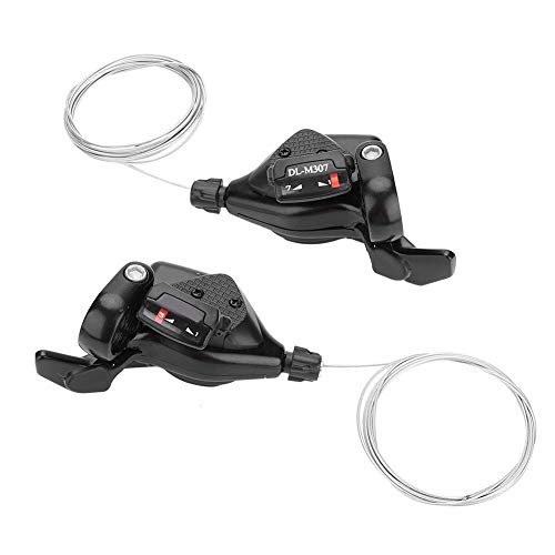 Dilwe Cambios de Velocidad de Bicicleta 1 Par de Desviador de Cambio de 3x7 / 8/9 de Bicicleta Izquierda Derecha para Shimano(3 * 7 velocidades)