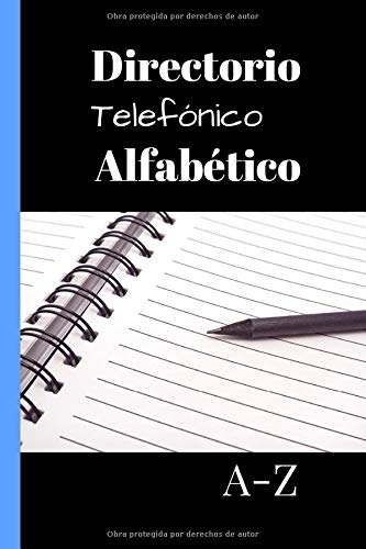 Directorio telefónico alfabético: libreta de direcciones - de tamaño bolsillo - 162 páginas para ser completadas