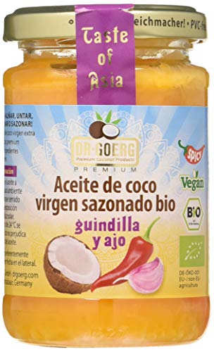 Dr. Goerg Aceite de Coco Guindilla y Ajo Bio - 175 gr