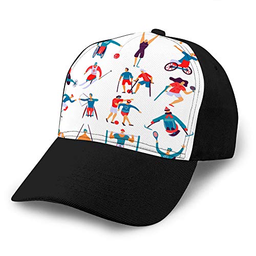 dsgdfhfgjghcdvdf 9 Gorra de béisbol clásica, algodón, Suave, Ajustable, tamaño, Personas discapacitadas, Deporte Plano