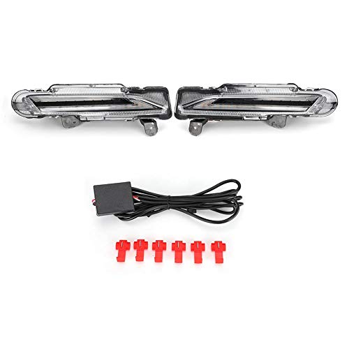 Duokon Daytime Running Light, ABS LED Daytime Running Lights 6000-6700K Lámpara amarilla apta para 2017-2019