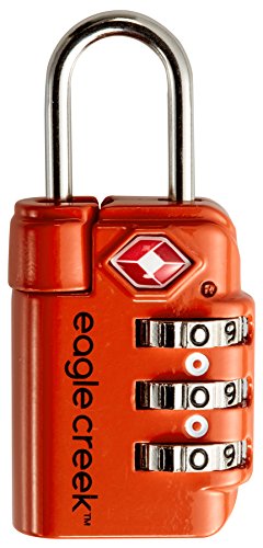 Eagle Creek Travel Safe TSA Lock Candado para Equipaje, 6 cm, 2 litros, Flame Orange