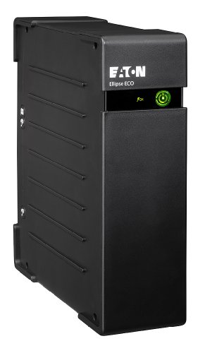 Eaton Ellipse Eco 650 USBIEC, Sistema de alimentación ininterrumpida (SAI) de 650 VA con protección contra sobrevoltaje (4 Salidas IEC), Negro