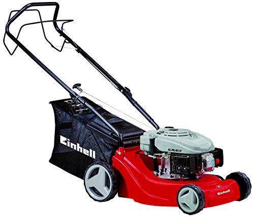 Einhell GC-PM 40 S-P Cortacésped de gasolina (1200 Vatios, altura de corte 5 niveles | 25-60 mm , ancho de corte 40 cm, hasta 1000m² de jardín, 50L de capacidad de bolsa) (ref.3404780)