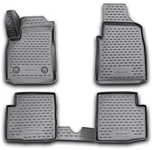 Element EXP.NLC.3D.16.37.210k 3D Alfombrillas Interior de Coche a Medida TPE Ford Ka, 09/2008->, 4 pcs, Negro