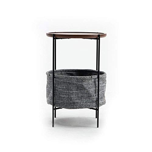 Equipo diario Mesa de centro Mesa auxiliar plegable Mesa de centro doble Café Comedor Sofá Mesa auxiliar rectangular informal Mesas básicas de decoración para el hogar (Color: Gris Tamaño: 42,3x42,