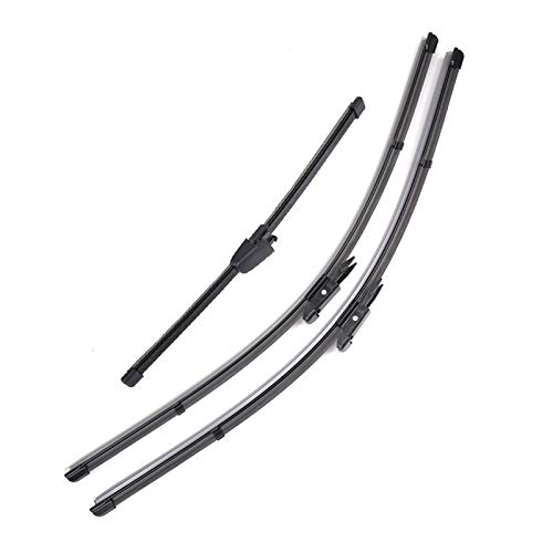 Escobillas De Limpiaparabrisas Delanteras Y Traseras para Seat para Leon para Typ 1P Hatchback 2009-2012 Parabrisas Ventana 26"+26" +11" Limpiaparabrisas