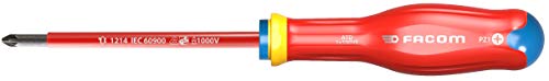 Facom ATD0X75VE ATD0X75VE-Destornillador Aislado Pozidriv PZ0X75 1000V