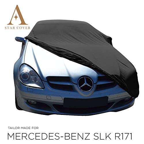 FUNDA DE COCHE PARA EL INTERIOR A MEDIDA MERCEDES-BENZ SLK-CLASS (R171) | NEGRO CUBIERTA DE COCHE INTERIOR | LONA GARAJE PARA AUTO | FUNDA DESCAPOTABLE, COCHE CLÁSICO, COCHE DEPORTIVO | ENTREGA RÁPIDA