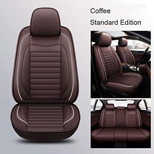 Fundas De Asiento De Coche Universales para Daewoo Matiz Nexia Tosca Kalos Evanda Magnus REXTON Accesorios De Coche Estilo De Coche, Café