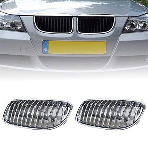 Gengcan Rejilla Delanteras para riñón para BMW E90 318 320i 325i 330i 2009-2011 Grille Frontales Parachoques Delantero Reemplazo Parrilla 1 par