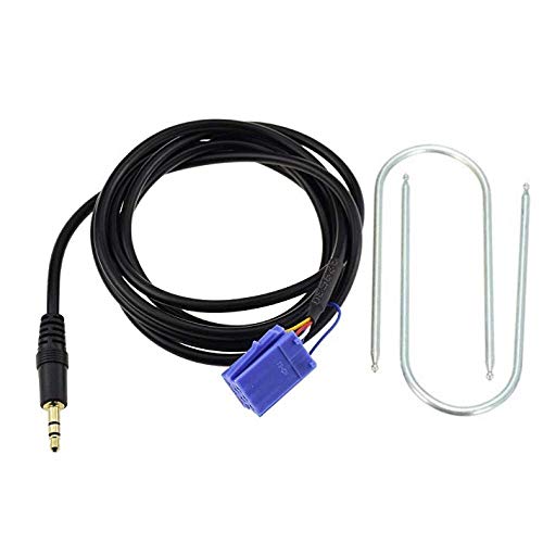 G.M. Production – EVO191 – Cable aux de audio para reproductores mp3/iPhone para Fiat Punto, con mensaje "No se dispone de fuente" de radios Grundig Delphi (no apto para vehículos con el sistema de Blue&Me) [comprueba la foto y los datos sobre compatibili