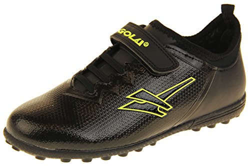 Gola - Activo 5 - Botas de fútbol infantiles, para césped aritficial, zapatillas para deporte, color Negro, talla 25 EU